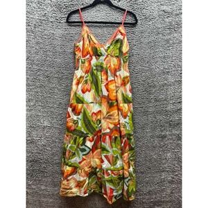 Speed Control New York Floral Sleeveless Maxi Sundress Multicolor Womens Size XS